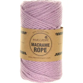 Příze Maccaroni Rope 4 mm světle fialová 404D