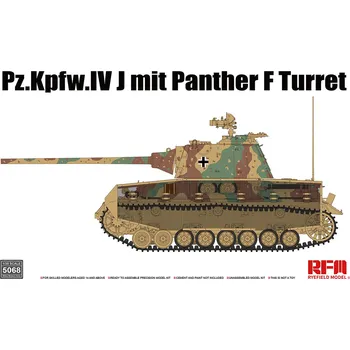 Plastikový model Ryefield model 1/35 Pz.Kpfw.IV J mit Panther F Turret
