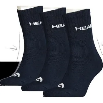 TENISOVÉ PONOŽKY HEAD TENNIS 3P CLUB černé 43-46