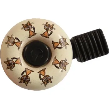 Zvonek na kolo zvonek MAX1 mini kočka hnědá /75335/