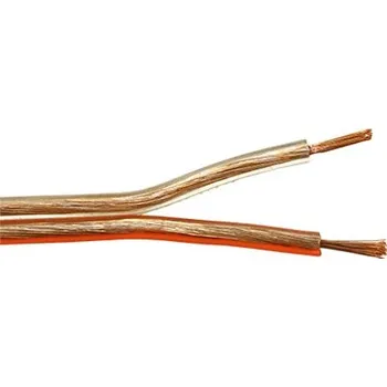 Audio kabel goobay Kabel k reproduktorům, 2x 0,75mm2,OFC měď, trasparentní, 50m (15124) - 11.92.3011