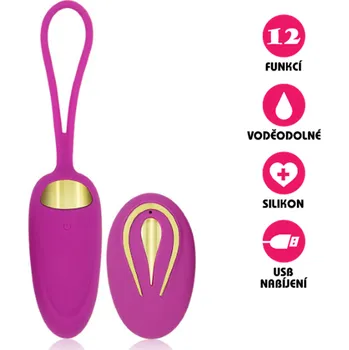 VšeNaSex.cz Bezdrátové vibrační vajíčko USB Erotic Egg růžové