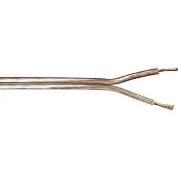 elektrický kabel Reproduktorový kabel LS-FL 2x0,75 mm² průhledný, metrážové zboží
