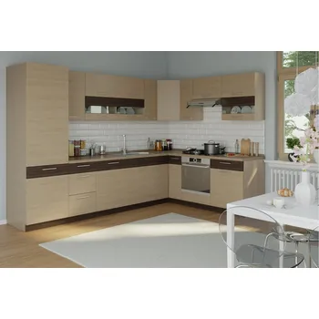 Bog Fran Ruthin 315/210 cm rijeka světlá Kuchyňská linka Bog Fran Ruthin 315/210 cm rijeka světlá