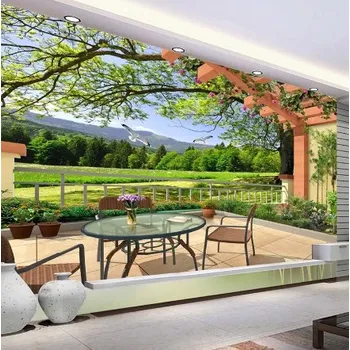 Fototapeta Solution Media 3D tapeta - Terasa s výhledem MU480 3 - 3D Relief - Vliesová tapeta - 320g/m2