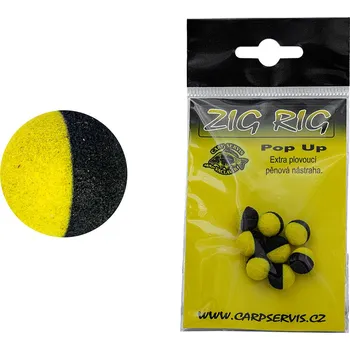Umělá nástraha Carp Servis Václavík Pěnová nástraha Pop Up Průměr: 10 mm, Barva: Žlutá - černá