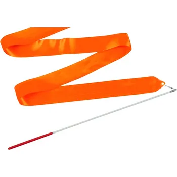 VFstyle tmavě oranžová Dětská gymnastická stuha s tyčkou 2 m