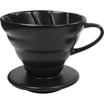 Dripper Ecocoffee keramický dripper 01, 1-2 šálky, černý