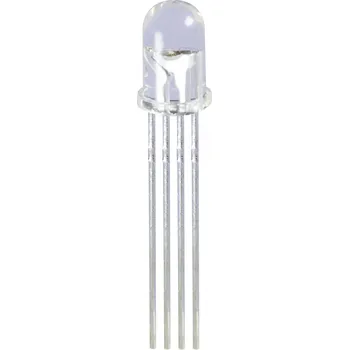 Dioda Kingbright L-154A4SURKQBDZGC vícebarevná LED červená, modrá, zelená kulatý 5 mm 300 mcd, 700 mcd, 1700 mcd 50 ° 20 mA 1.95 V, 3.3 V, 3.3 V