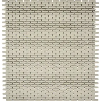 Obklad Skleněná mozaika CUBA B23C KRÉMOVÁ 27,5x29,7 cm