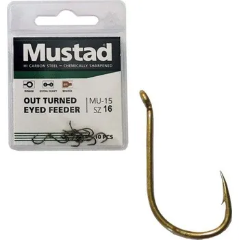 Rybářský háček Háček Mustad Eyed Out Eyed Feeder vel. 12 / 10 ks