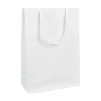 Papírová taška bílá Siena 16x6x26 MPBI01