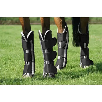 Ochrana nohy a ocasu QHP Chrániče transportní Turnout QHP, 4 ks, černé COB