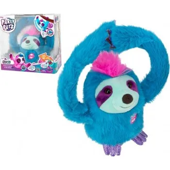 Hračka Zvířátko Slowy - lenochod tyrkysový plyš na baterie se zvukem