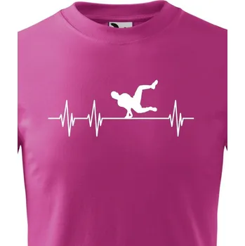 Chlapecké tričko Dětské tričko - Tep Parkour, Barva Purpurová, Velikost 158 cm/12 roků, Canvas Dětské tričko Bezvatriko.cz 0797