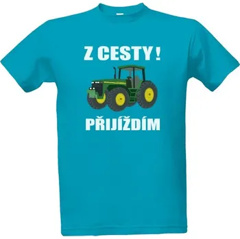Pánská móda Tričko s potiskem Z cesty! Logo - bílé pánské