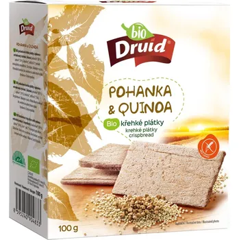 Rýžový chlebíček Druid BIO Křehké plátky pohanka a quinoa 100 g