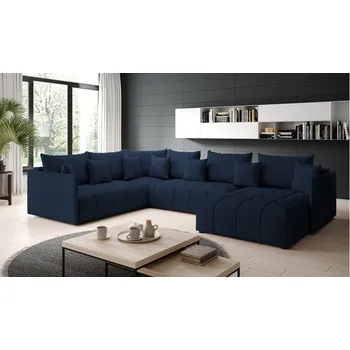 Sedací souprava Rozkládací rohová sedačka ARIANA U modrá