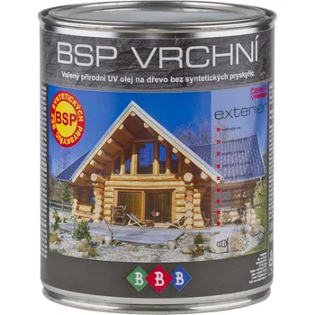 Olej na dřevo BBB barvy BSP vrchní olej 0,9 L bezbarvý