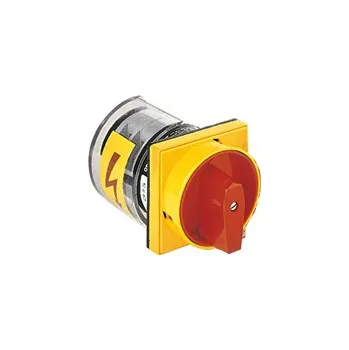 vypínač Končar vypínač GN 63 10U 65.51 vestavný červeno-žlutá páčka zamykatelná 0-1 63A