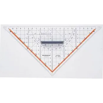 pravítka Rumold trojúhelník s úhloměrem 1054 transparentní Délka přepony: 25 cm