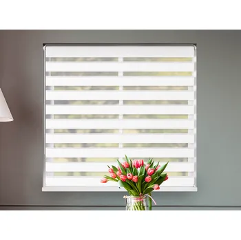 Roleta FEXI Zatemňovací Roleta Den a noc, Origin bílá, C 012 v POLO kazetě, 150x30 cm