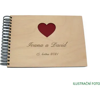 art-wood.cz Dřevěné fotoalbum - svatební
