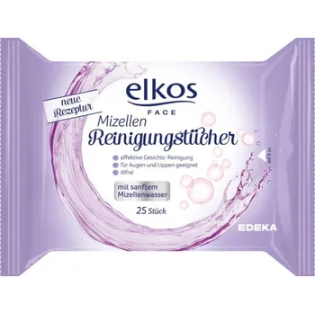 Elkos Čistící ubrousky 3v1 s micelární vodou pro pleť 25ks