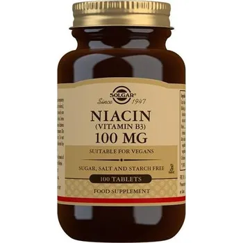 Přírodní produkt Solgar Niacin 100 mg 100 tbl.
