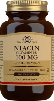 Přírodní produkt Solgar Niacin 100 mg 100 tbl.