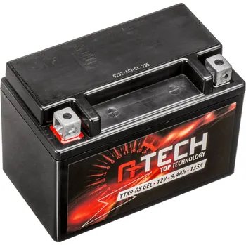 Motobaterie Baterie 12V, YTX9-BS GEL, 8Ah, 135A, bezúdržbová GEL technologie 150x87x105, A-TECH (aktivovaná ve výrobě)