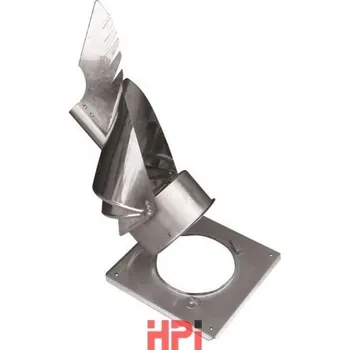Komín HPI Komínová hlavice ROTOWENT - Dragon, čtvercová základna - nerez 150 mm (ks) - množstevní sleva při odběru nad 12 000 Kč