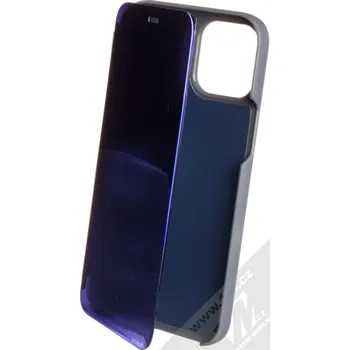 Pouzdro na mobilní telefon 1Mcz Clear View flipové pouzdro pro Apple iPhone 12 Pro Max modrá (blue)