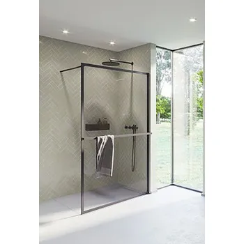 Walk In Riho Lucid 120x200 cm černá GDB412B000