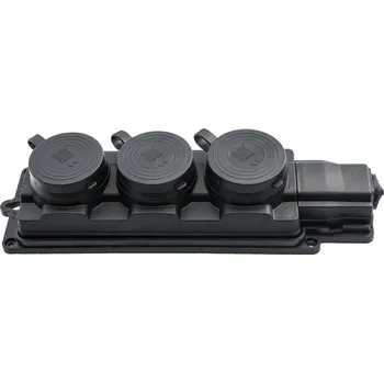 Elektrická zásuvka MALPRO D.3159M/3 16A Pracovní tronásobná zásuvka s krytím IP44 možností přišroubování na stěnu