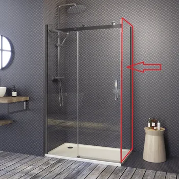 Sprchové dveře Aquatek TEKNOSOFT F1 70 - pevná boční stěna do kombinace s dveřmi, 67-69cm, sklo 8mm