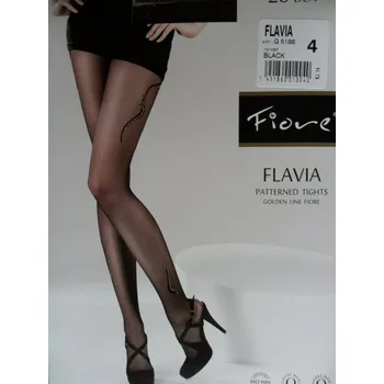 Dámské punčochy FLAVIA 20den-punčochové kalhoty Fiore grafit-tmavě šedé 2-S (punčochové kalhoty s lurexem)