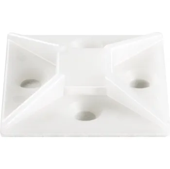 Organizace kabelů TRU COMPONENTS TC-HC3838203 úchytka samolepicí 1593050 Průměr kabelového svazku (rozsah) 13.40 mm (max) 4cestný vstup pro provlečení transparentní 1 ks