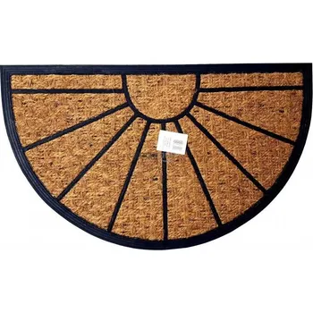 CLANAX Rohožka 45x75cm guma/kokos půlkulatá EXOTIC, mix vzorů