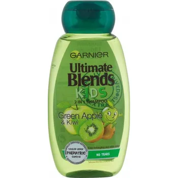 Garnier Ultimate Blends Kids Green Apple 2in1 250 ml Dětský šampon Garnier Ultimate Blends Kids Green Apple 2in1 250 ml