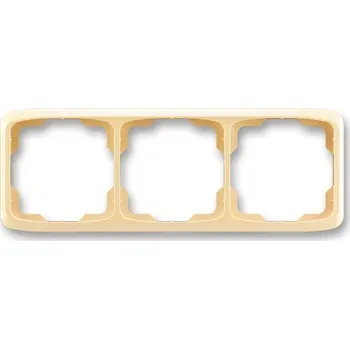 vypínač ABB 3901A-B30 D Tango® Rámeček pro elektroinstalační přístroje, trojnásobný vodorovný, béžová