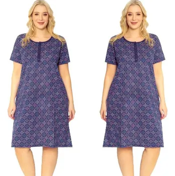 Dámská košilka La Penna s barevnými ornamenty 4XL