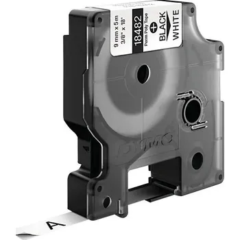 Kotouček do pokladny a tiskárny štítků páska do štítkovače DYMO IND RHINO S0718240 polyester Barva pásky: bílá Barva písma:černá 9 mm 5.5 m
