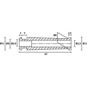 HellermannTyton HV2206 PVC-FR BK 500 ochrana proti zlomu 5.6 mm, PVC, černá, 1 ks
