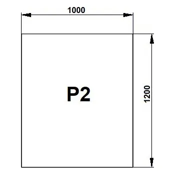 AGC Fenestra Sklo pod kamna P2 - čiré 100x120