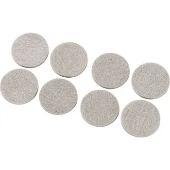 TRU COMPONENTS FP3805BN plstěné podložky samolepicí, kulatá šedá (Ø x v) 38 mm x 5 mm 8 ks