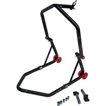 Stojan na motocykl přední (do brýlí) / zadní, Q-TECH (černý)