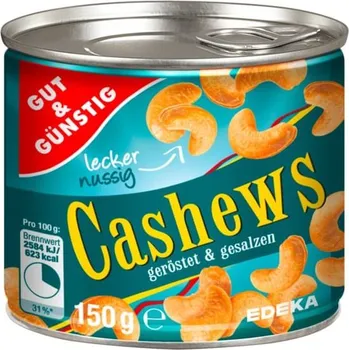 G+G Kešu pražené a solené 150 g