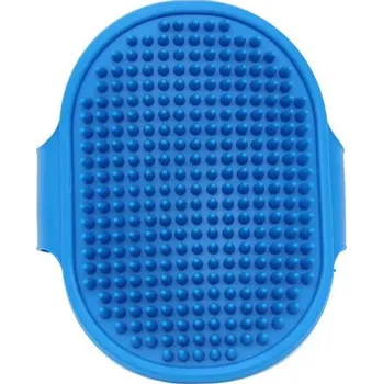 Kartáč pro zvířata Gumový kartáč na srst pro psy a kočky | Hřeben pro domácí mazlíčky - modrý