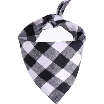 Obleček pro psa Šátek pro psy | Psí módní doplněk - Černá bílá,Rozměr 60 x 42 cm